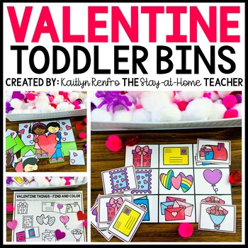 Preview of Valentine's Day Toddler Sensory Bin Activities | Homeschool Preschool