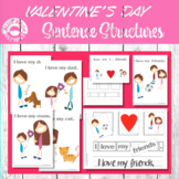 Valentine's Day Sentence Structures l Word Order Practice