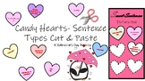 Valentine's Day Sentence Types Cut and Paste Activity