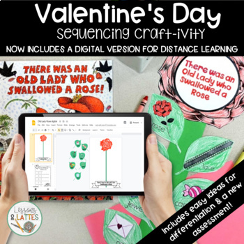 Preview of Valentine's Day Reading Comprehension Sequencing Craft
