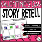 Valentine's Day Sequencing & Short Story Retell Activities