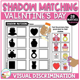 Valentine's Day Shadow Matching Cut and Paste Worksheets V