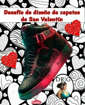 Preview of Valentine's Day Shoe Design Challenge San Valentín Craft Bulletin Board Spanish