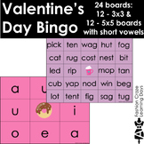 Valentine's Day Short Vowel Bingo