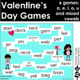 Valentine's Day Short Vowel Games
