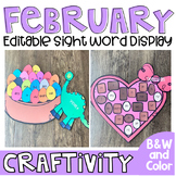 Valentine's Day Activities  Sight Word Display Chart {EDIT