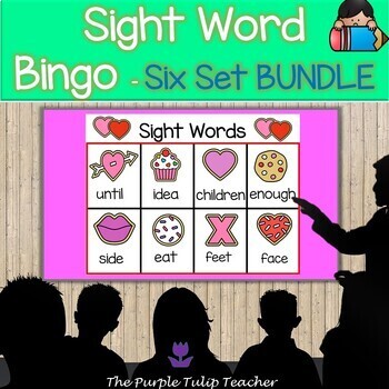 Preview of Valentine's Day Sight Word Bingo | Printable Bundle | 300 Words