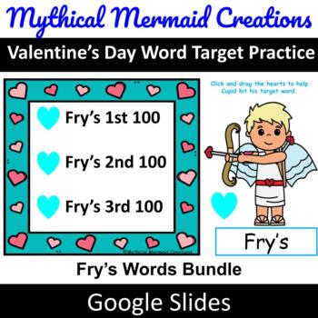 Minecraft Sight Words First 100 Fry Words for Google Slides