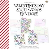 Valentine's Day Sight Words Envelope