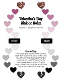Valentine's Day Sink or Swim Greater or Less Than Version