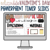 Valentine's Day PowerPoint Slides with Timers