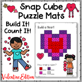 Valentine's Day Snap Cubes Puzzles Work Mats