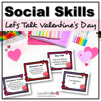 Preview of Valentine's Day Social Skills Task Cards