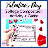 Valentine's Day Solfege Composition Activity for Elementar