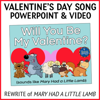 Preview of Valentine's Day Song Lyrics PowerPoint and Music Video