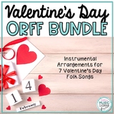Valentine's Day Song Orff BUNDLE! 7 Folk Songs with Orff Accompaniment