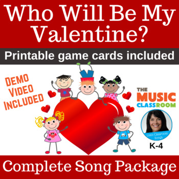 Preview of Valentine's Day Song and Activity | Singing Game | mp3s, PDF, SMART & Video