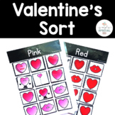 Valentine's Day Sort for Special Education FREE