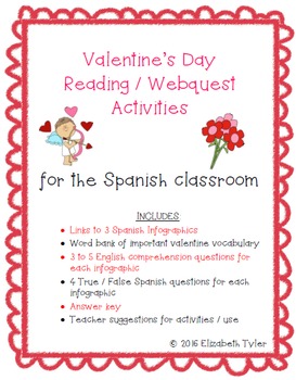 Preview of Valentine's Day - Spanish Reading Activities