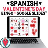 Spanish Valentine's Day Vocabulary Bingo Game San Valentin
