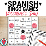 Spanish Valentine's Day Vocabulary Words Phrases Bingo Gam