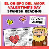 Valentine's Day Spanish Worksheet - San Valentín Spanish Reading