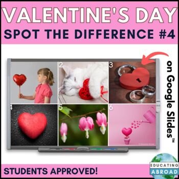 Preview of Valentine's Day Speaking Activity for the Whole Class | A No Prep Digital Game