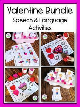 Preview of Valentine's Day Speech & Language Activities Bundle