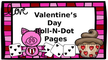 Preview of Valentine's Day Speech-Language Therapy Roll-N-Dot Activities
