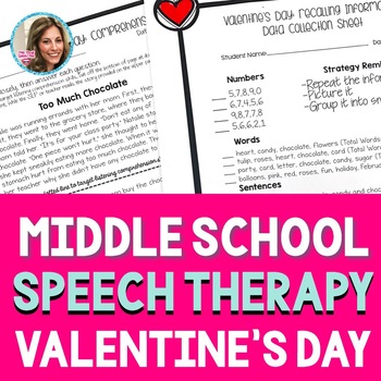 Preview of Valentine's Day Speech Therapy | Valentine’s Day Speech and Language