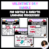 Valentine's Day Speech Therapy BUNDLE - Gestalt & Analytic