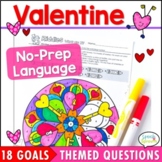 Valentines Day Coloring Pages Speech Therapy Valentines Da