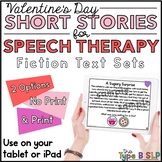 Valentine's Day Speech Therapy: No Prep Comprehension Stor