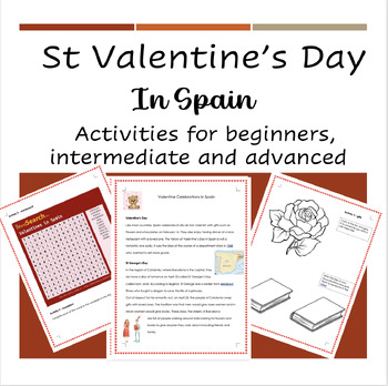 Preview of Spanish Culture -Valentine's Day/ St George's Day - beg, interm. and adv. bundle