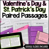 Valentine's Day & St. Patrick's Day Paired Passages - w/ D