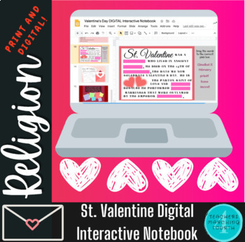 Preview of Valentine's Day | St. Valentine Digital Interactive Notebook 