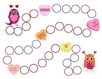 Valentine's Day Sticker Chart by Hanah Speech Therapy | TPT