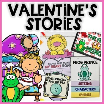Preview of Valentine's Day Story Reading Comprehension Activities | Frog Prince