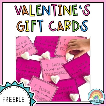 Preview of Valentine's Day Student Gift Cards