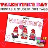 Valentine's Day Student Gift Tag - Gnome