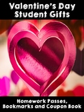 Valentine's Day Student Gifts- Coupon Book, Homework Passe