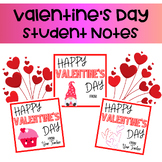 Valentine's Day Student Notes