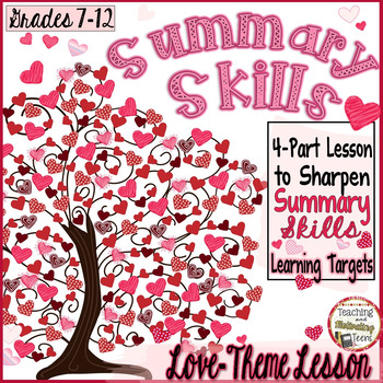 Preview of Valentine's Day | Summary Activities Skills Practice