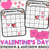 Valentine's Day Synonym and Antonym BINGO