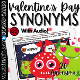 Valentine's Day Synonyms BOOM CARDS | Digital Activity with Audio