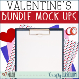 Valentine's Day Tablet and Printable Mock Ups, Flat lays, 