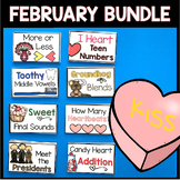 Valentine's Day Task Cards Kindergarten Centers Pocket Cha