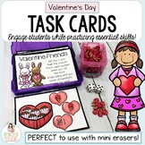 Valentine's Day Task Cards | Mini Erasers Centers and Acti