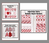 Valentine's Day Theme Bulletin Board Kit Bundle/Retro/