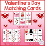 Valentine's Day Matching Cards – Letters, Numbers & Shadows